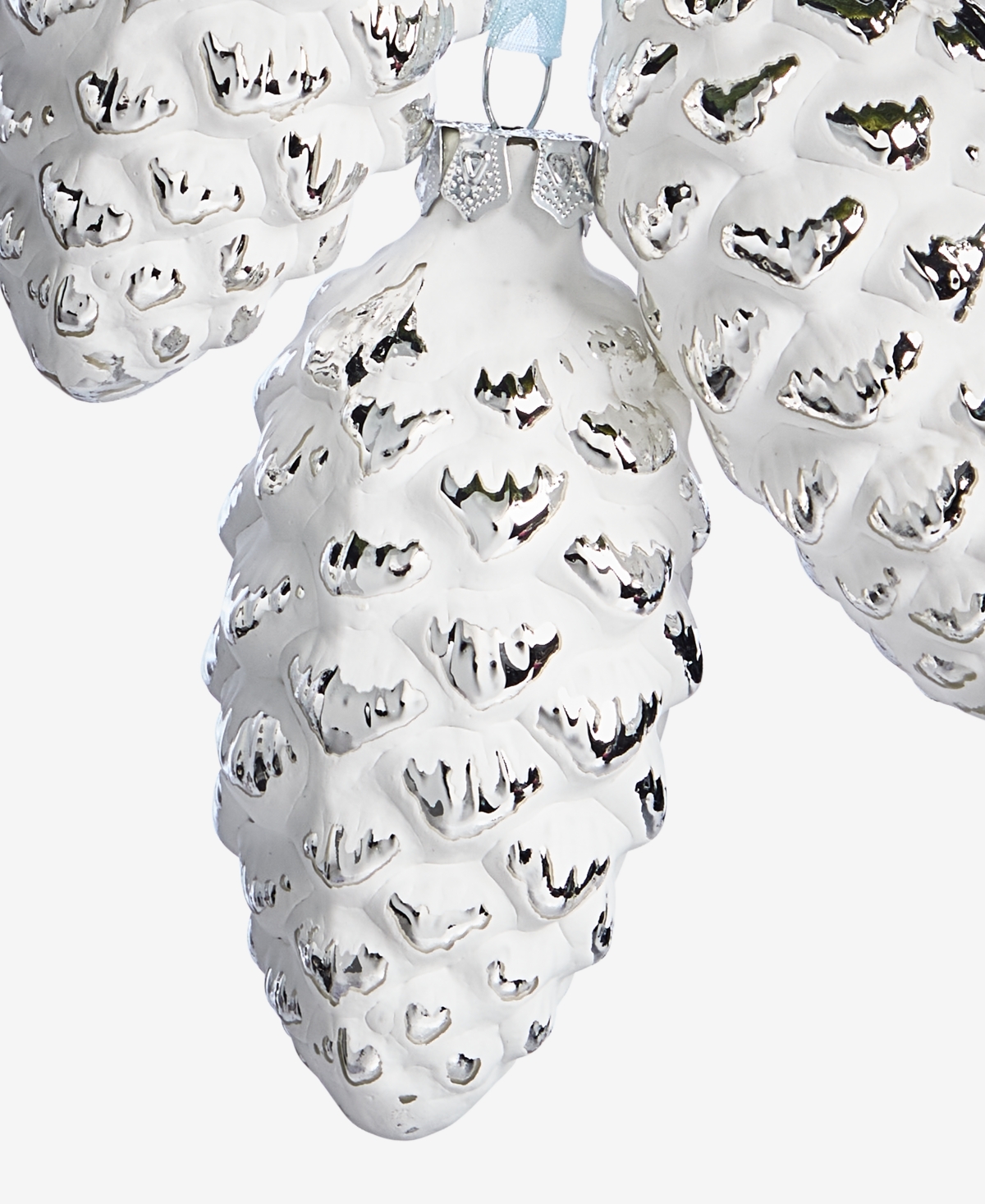 Holiday Lane Nordic Wonderland Pinecone Cluster Ornament, Macy's Exclusive In Transparent