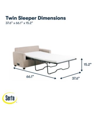 53.3" Corduroy Danson Convertible Loveseat with Charging Port