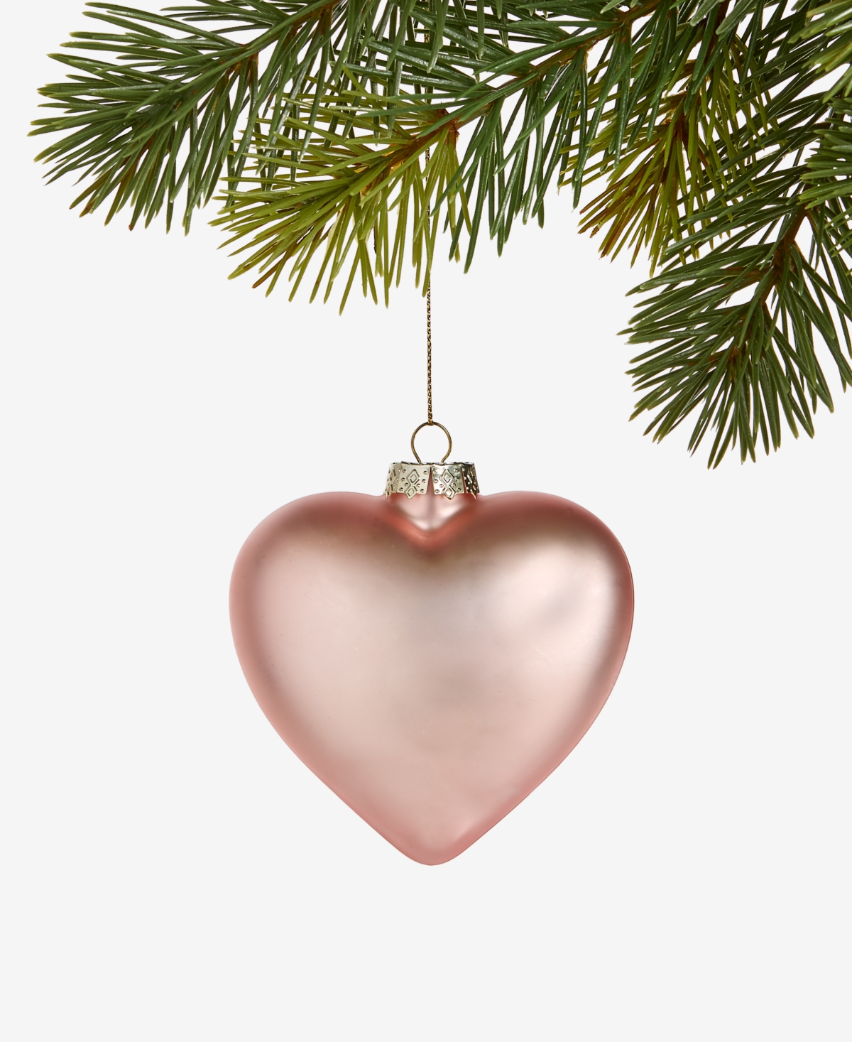 Holiday Lane Our First Christmas 2025 Glass Heart Ornament, Macy's Exclusive In Transparent