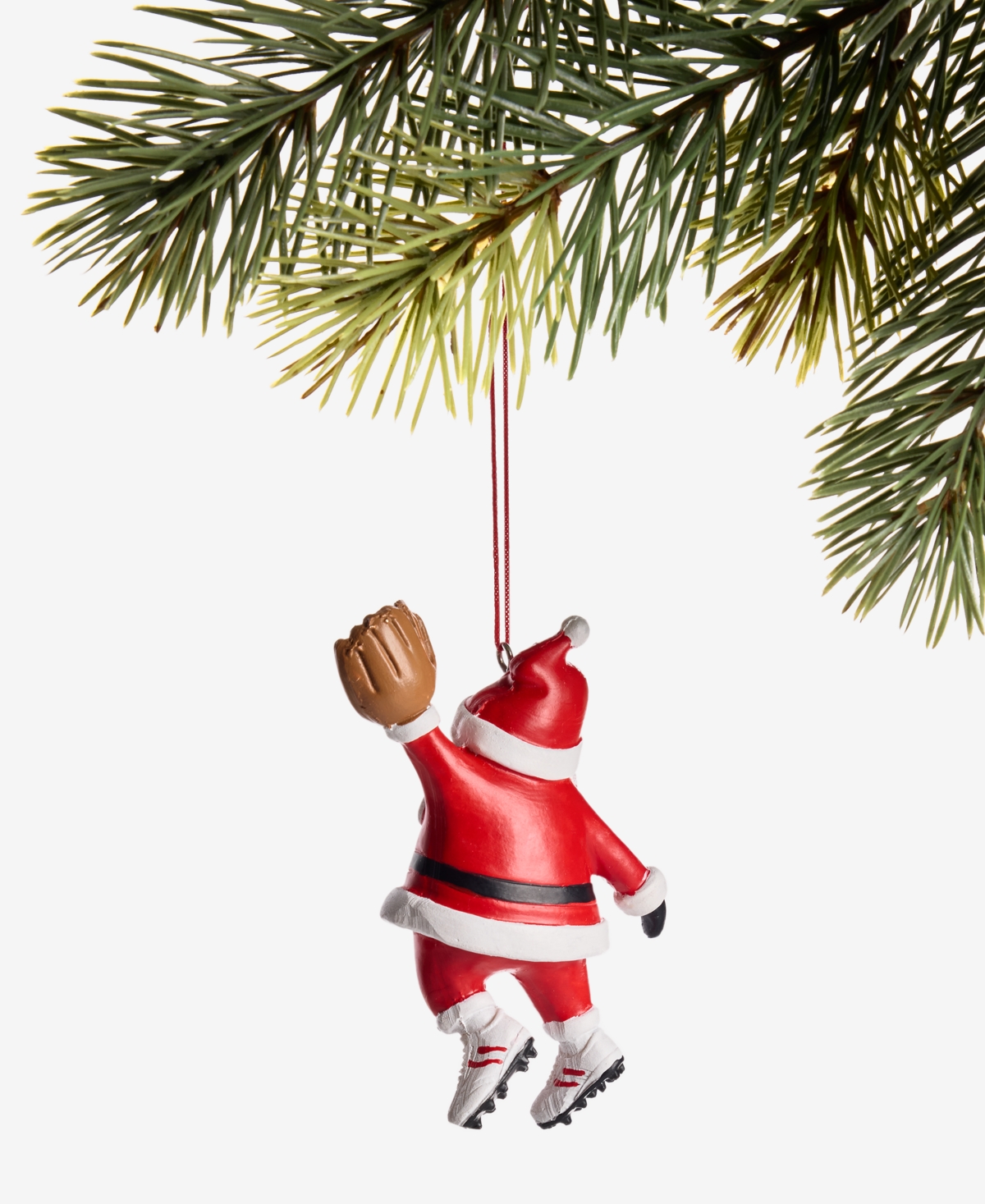 Holiday Lane Sports Baseball Santa Ornament, Macy's Exclusive In Transparent