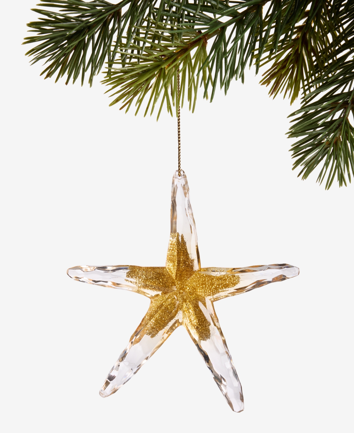 Holiday Lane Seaside Starfish Embellished Ornament, Macy's Exclusive In Brown