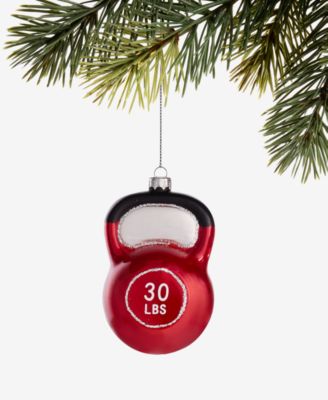 Holiday Lane - Sports Glass Kettlebell Ornament