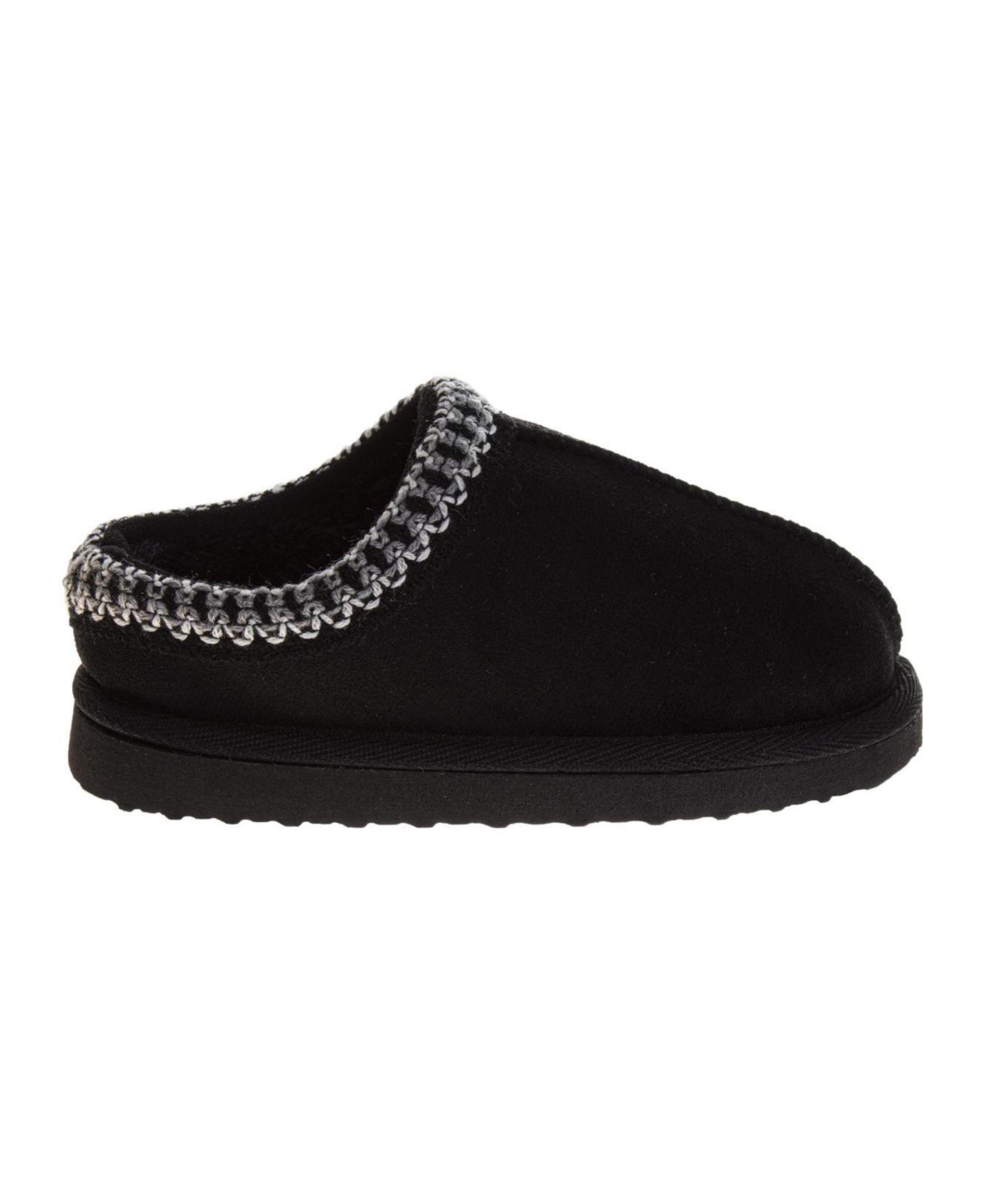 Josmo Little And Big Girls Comfy Slip On Slippers In Black
