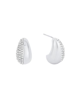And Now This Crystal Chili Pepper Post Earrings - Silver 24$