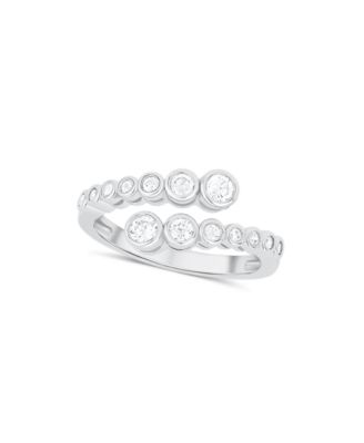 Cubic Zirconia Bypass Ring
