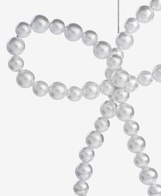 Gilded Glamour Pearl Bow Ornament, Macy's Exclusive