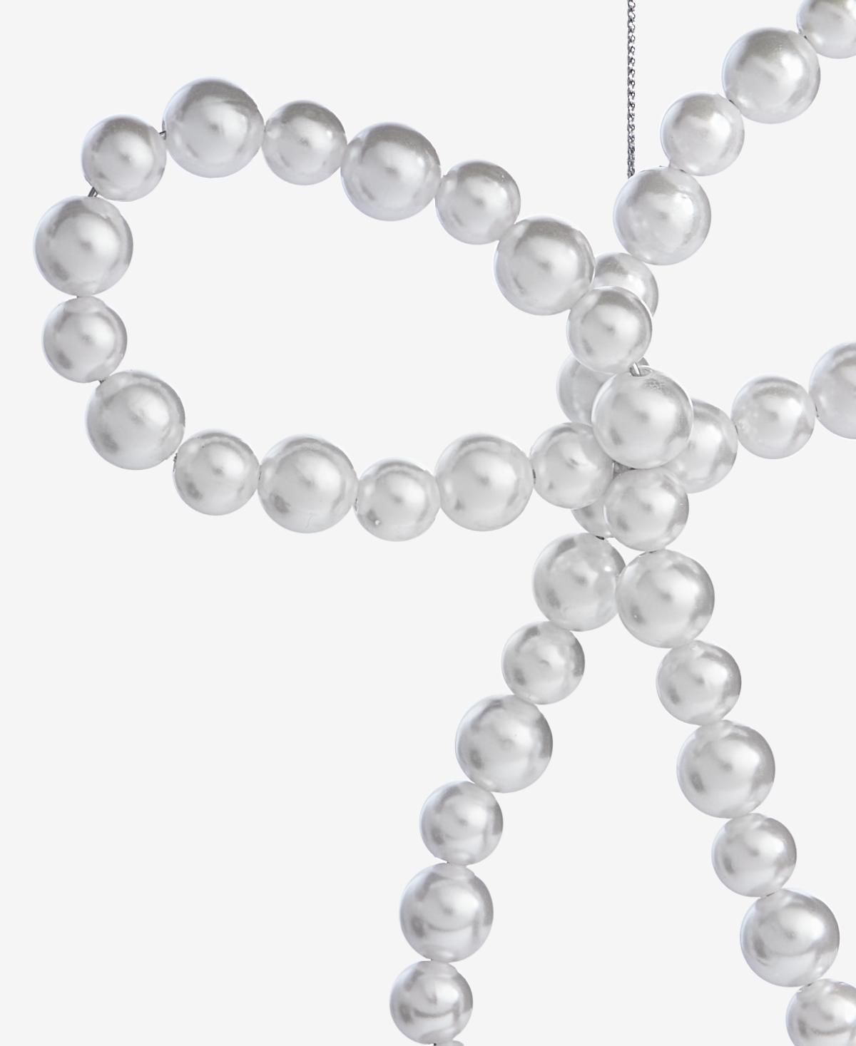 Holiday Lane Gilded Glamour Pearl Bow Ornament, Macy's Exclusive In Multi