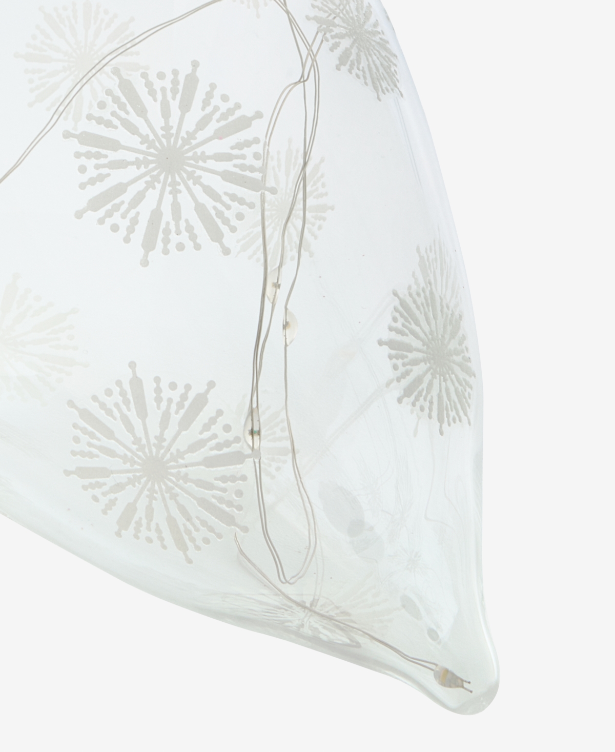 Holiday Lane Iced Delight Light Up Snowflake Finial Ornament, Macy's Exclusive In Transparent