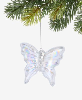 Enchanted Forest Glass Butterfly Embellished Ornament, Macy's Exclusive