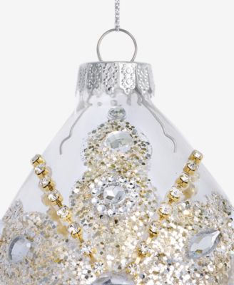 Jeweled Classics Glass Drop Ornament, Macy's Exclusive