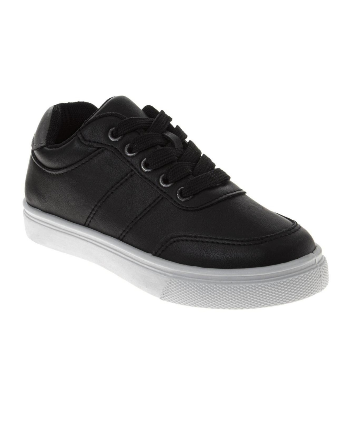 Josmo Kids' Low Top Sneaker In Black Patent