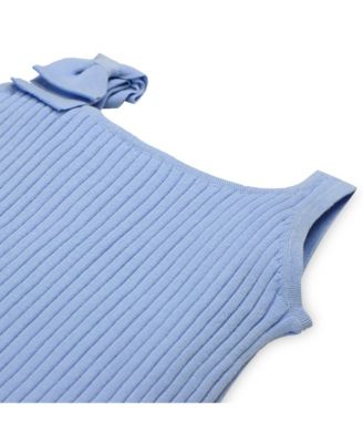 Girls Hope and Henry Sleeveless Sweater Tank with Bow