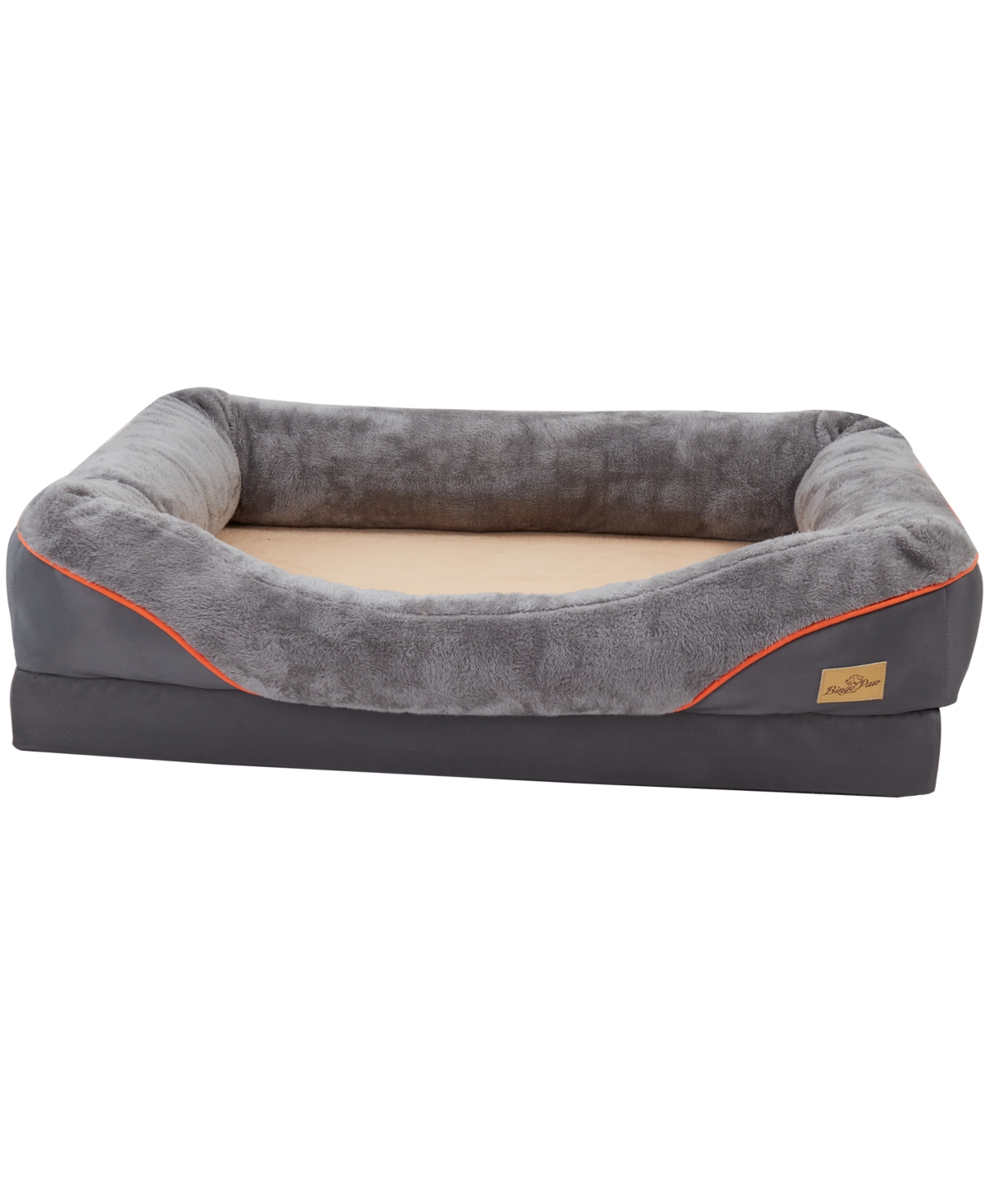 Luxury Xl Warm Washable Orthopedic Pet Bed for Dogs/Cats - Dark grey