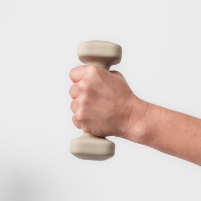 SafeGrip Dumbbells Upper Set with Light Rack - 10, 12, 15, 20lbs