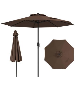 Outdoor Patio Umbrella Modern Table Umbrella w/8 Heavy Duty Ribs Sun-proof