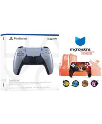 PlayStation 5 DualSense Wireless Controller with MightySkins Custom Decal Skin Voucher - Chroma Pearl