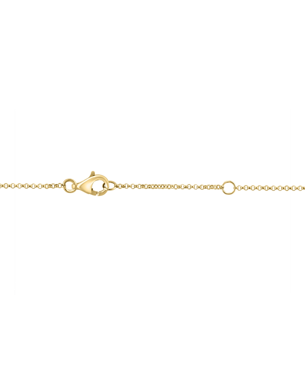 Effy Collection Effy Malachite Curved Teardrop Pendant Necklace In 14k Gold, 15" + 1" Extender In Green