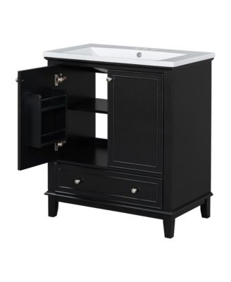 30" Bathroom Vanity Combo Sink, Cabinet, Doors, Drawer