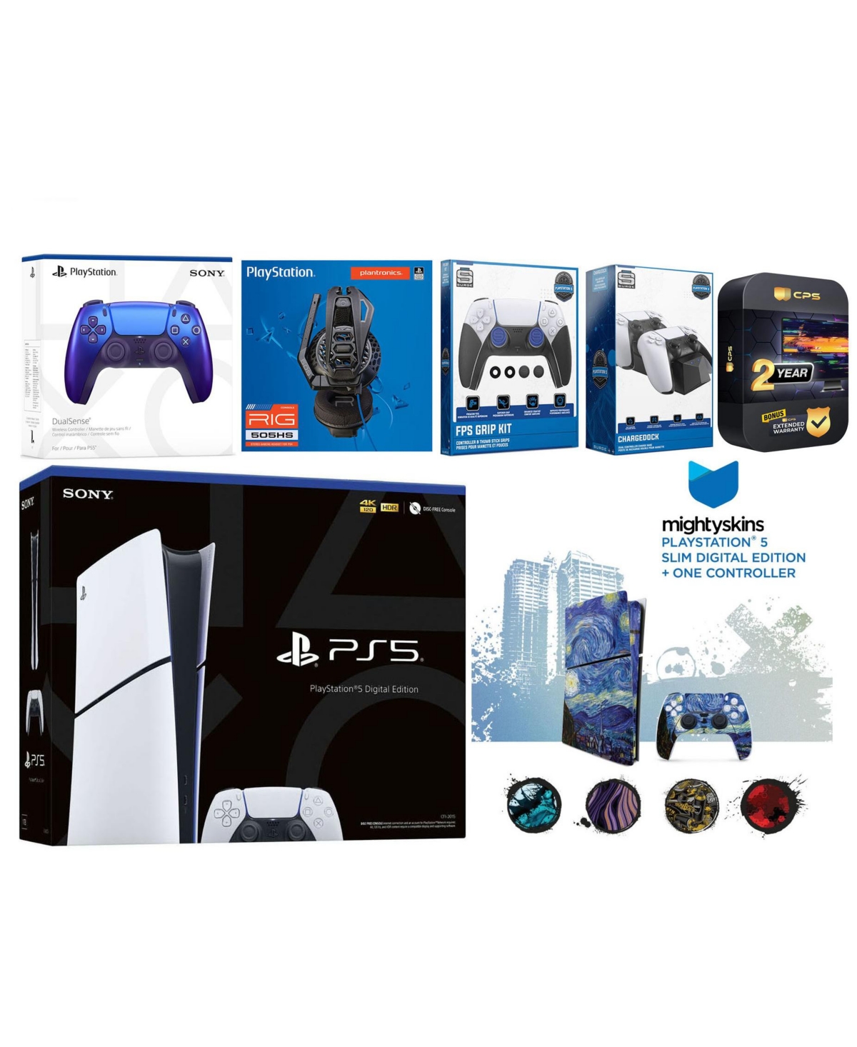 Sony Playstation 5 Slim Digital with Extra - Chroma indigo