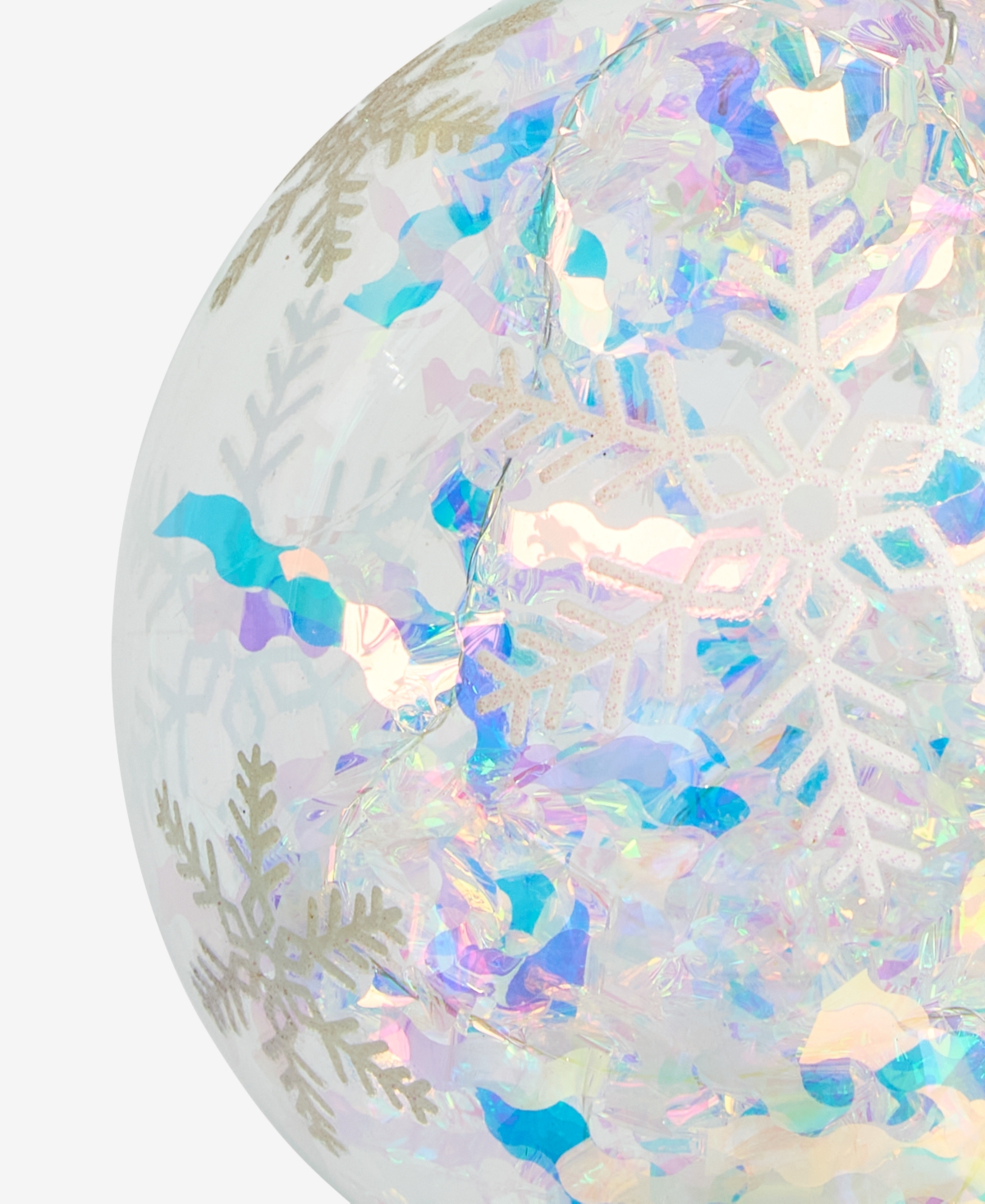 Holiday Lane Merry Magic Snowflake Ball Ornament, Macy's Exclusive In Multi