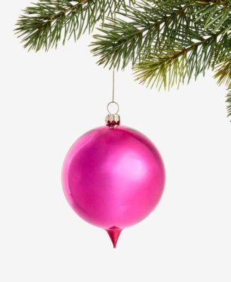 Merry Magic Red Reflector Ball Ornament, Macy's Exclusive