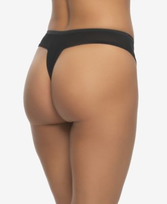 Women's Allure Embroidered Overlay Thong Panty