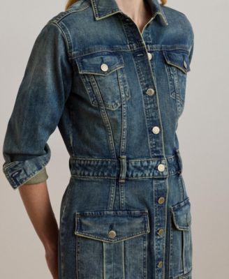 white christmas dresses Rodeo Darling Denim Dress Large main image 1