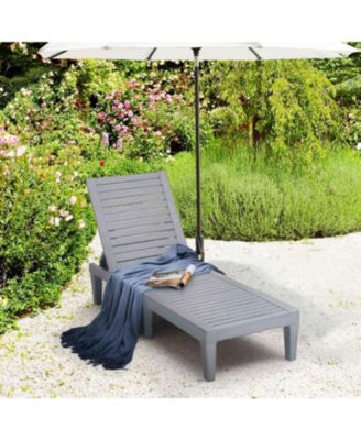 Adjustable & Waterproof Outdoor Patio Chaise Lounge Chairs - 1-Count