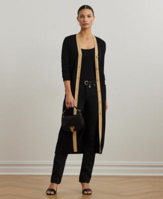 Lauren Ralph Lauren - Women's Two-Tone Cotton-Blend Cardigan