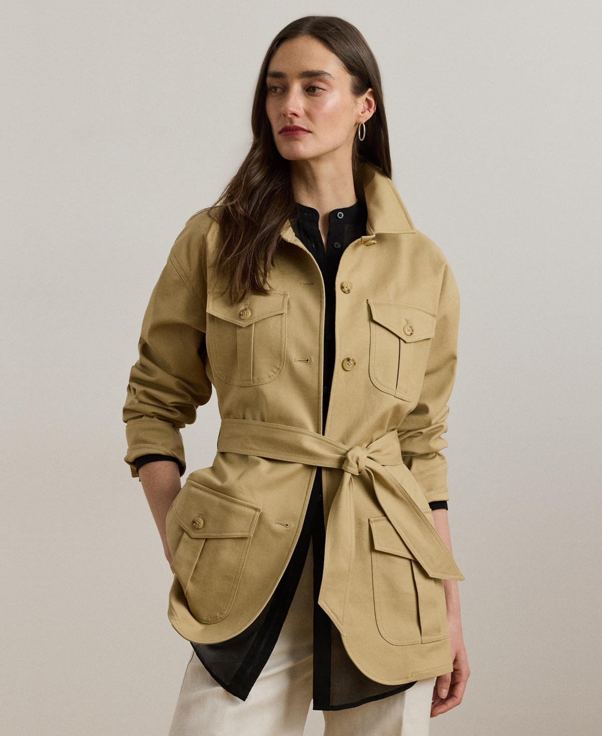 Ralph Lauren Women's Double-faced Stretch Cotton Field Jacket