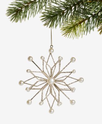 Holiday Lane - Gilded Glamour Iron Gem Snowflake Ornament