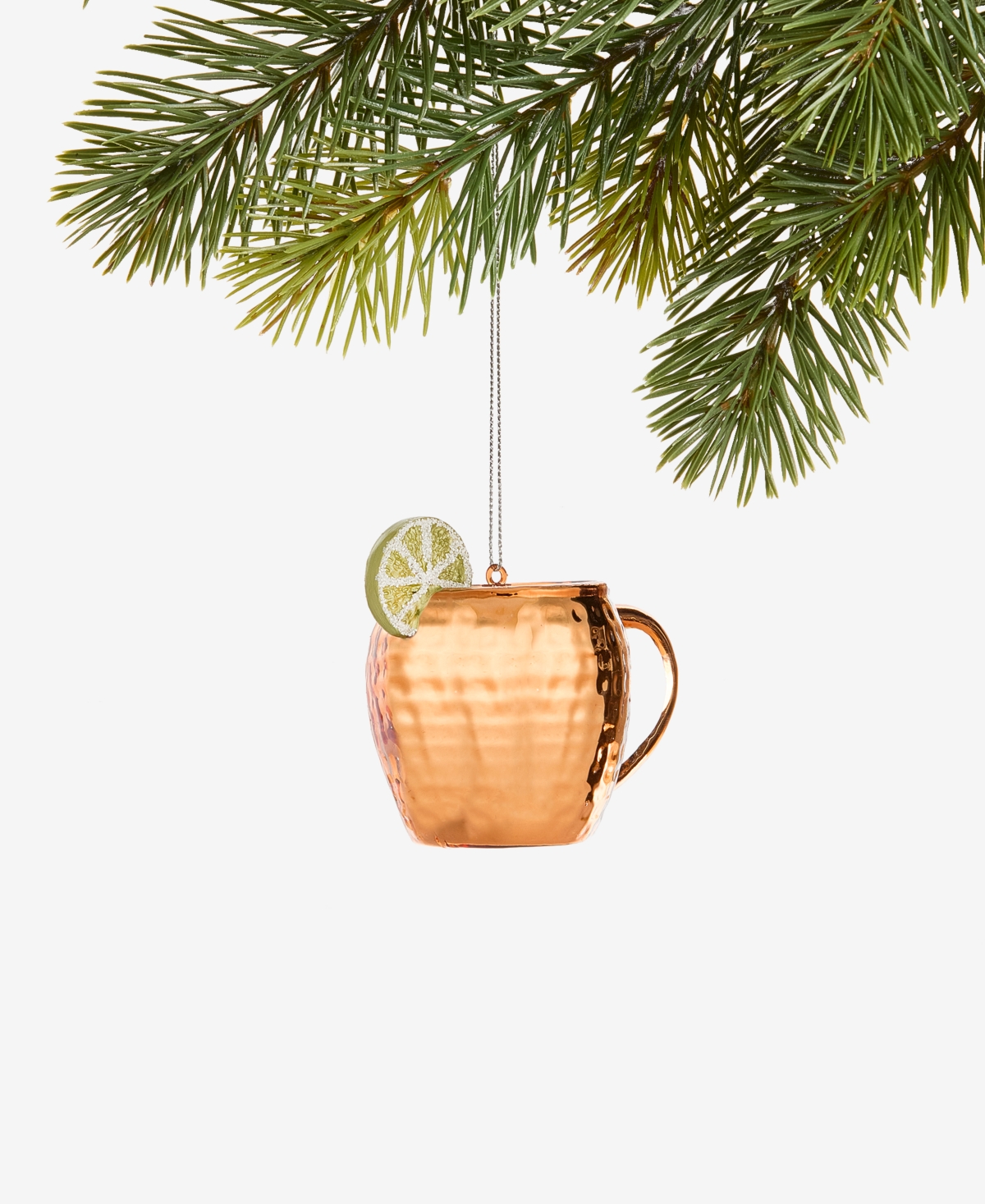 Holiday Lane Spirits Glass Mule Mug Ornament, Macy's Exclusive In Transparent
