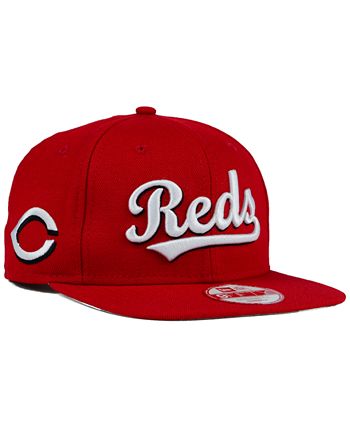 Cincinnati Reds MLB New Era Team Script Heather snapback red cap