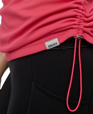 Sport Women's Crewneck Short-Sleeve Side-Ruched Top