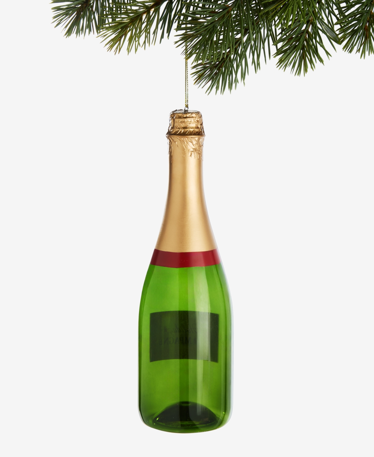 Holiday Lane Oversized Champagne Bottle Ornament, Macy's Exclusive In Transparent