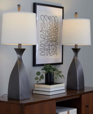 30" Polyresin Curvo Table Lamp