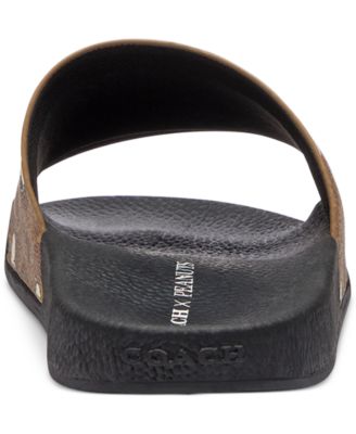 【直営店】coach★X PEANUTS ユーデル スポーツ スライド ladies COACH Women's Udele Peanuts Sport Slide Sandals - Macy's