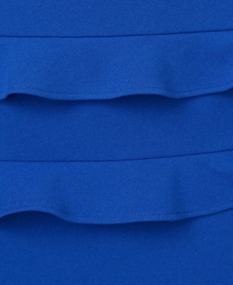 Women's Tiered-Ruffle-Trim Crepe Dress