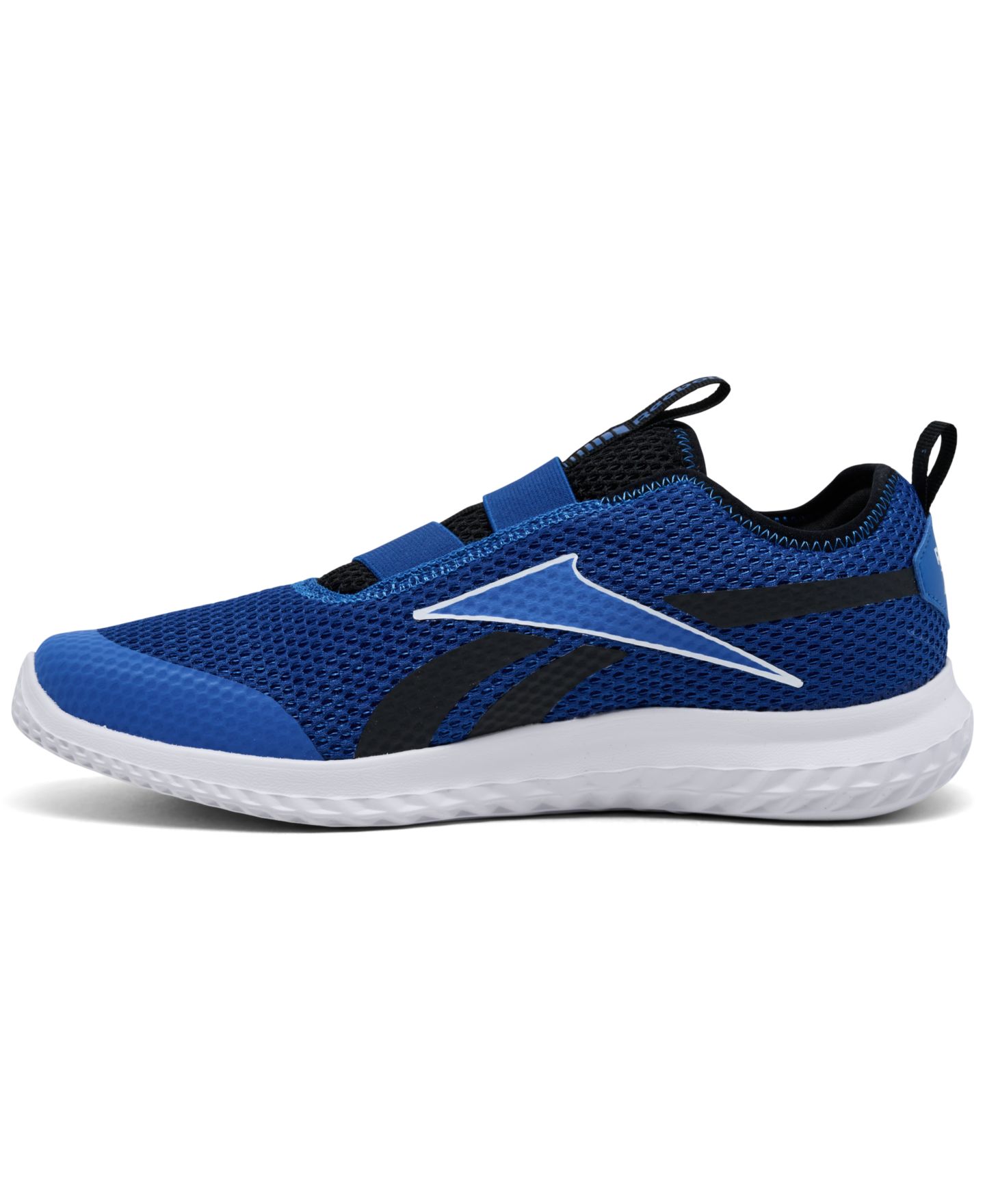 Кроссовки Reebok Rush Runner Slip-On Running для мальчиков, цвет: Синий / Чёрный — фото 2