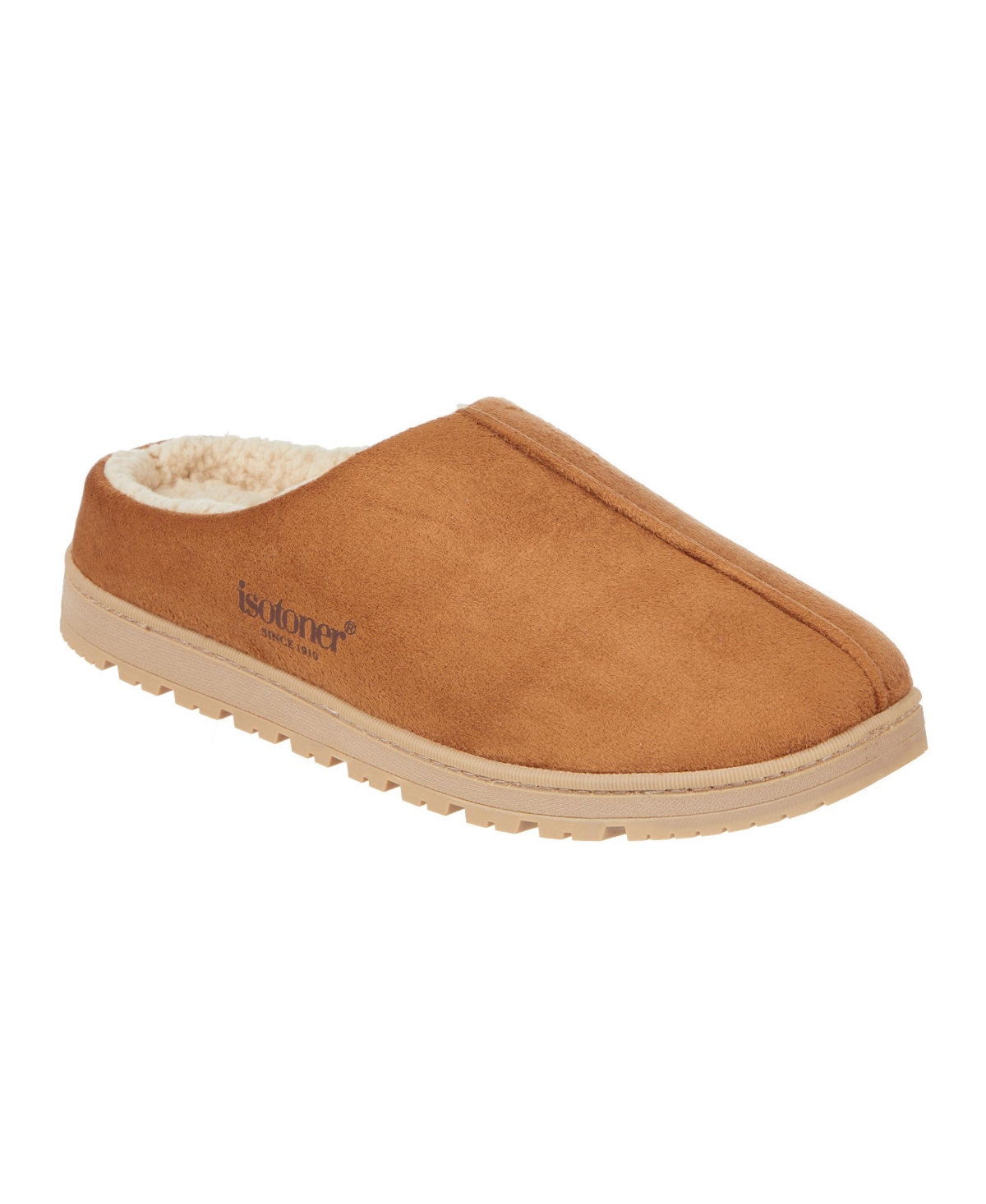 Men's Microsuede Rory Clog Slippers - Cognac
