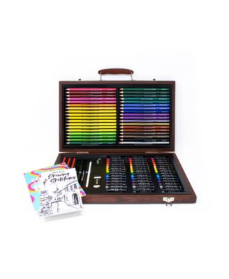 Draw Color Wood Art Set, 106 Pieces