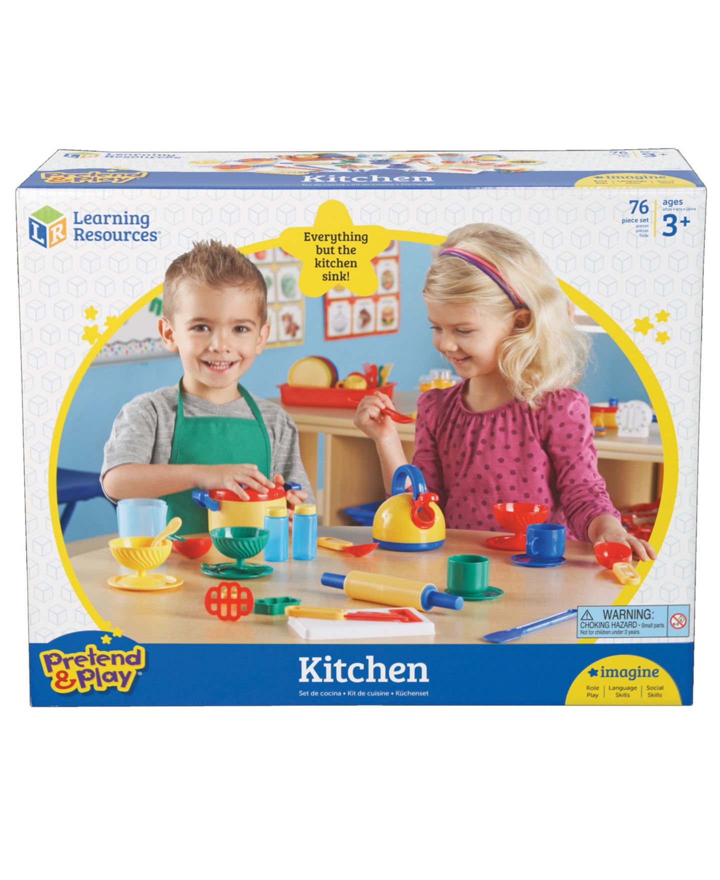 Детские игрушки Learning Resources 73-Piece Play Kitchen Set, Ages 3+ — фото 2