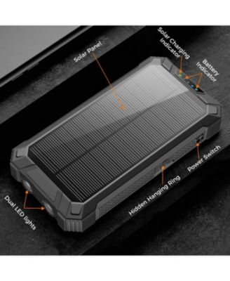 20,000mAh Power Bank- Convenient 4 Built-in Cables & Wireless Charging
