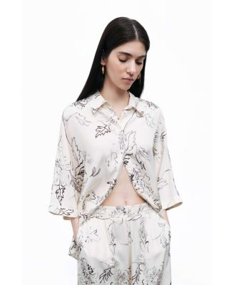 Women's Flowy Patterned Shirt