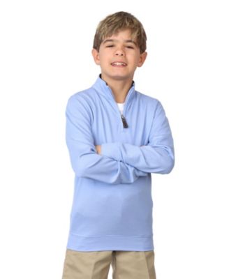 TailorByrd Boys Modal Quarter Zip - Sky blue