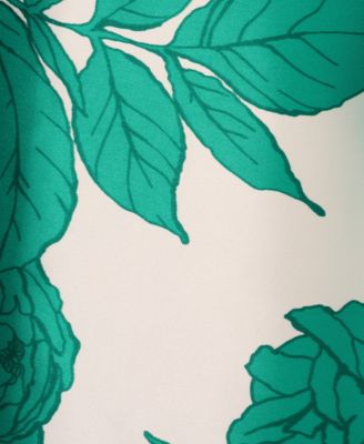 Adrianna Papell Women's High-Low Floral-Print Gown