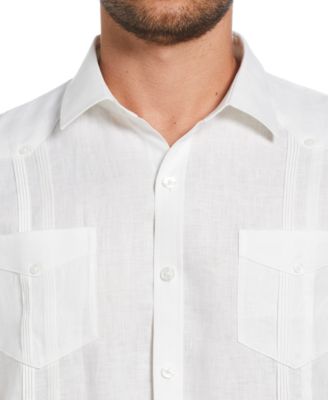 Men's 100% Linen Long Sleeve 4 Pocket Guayabera Shirt