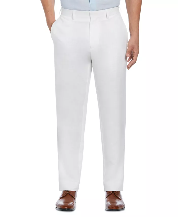 Men's Linen Blend Flat Front Pant