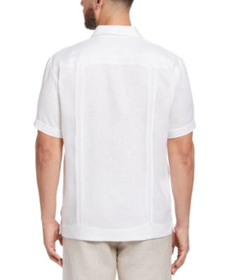 Men's 100% Linen Short Sleeve 4 Pocket Guayabera Shirt