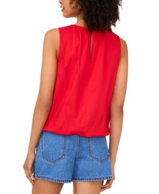 Women's Cotton Sleeveless Bubble Top